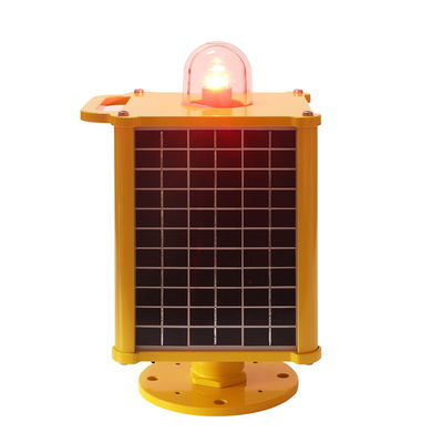 T Shaped 2W 12V 9AH Aerodrome Solar Warning Light IEC IP68